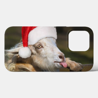 Funda Para iPhone 13 Pro Christmas Goat