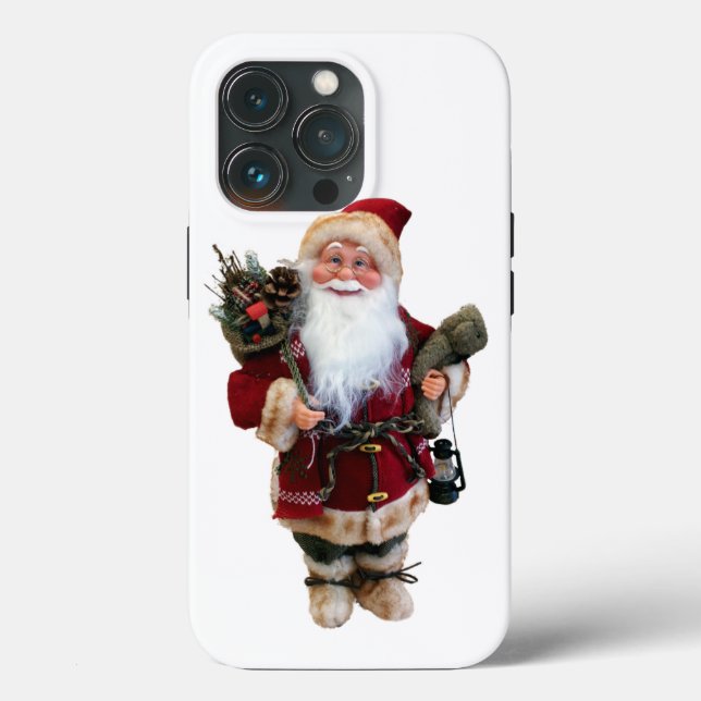 Funda De Case-Mate Para iPhone Christmas ornament Santa Claus doll (Reverso )