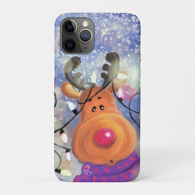 Funda De Case-Mate Para iPhone Christmas Reindeer (Reverso)