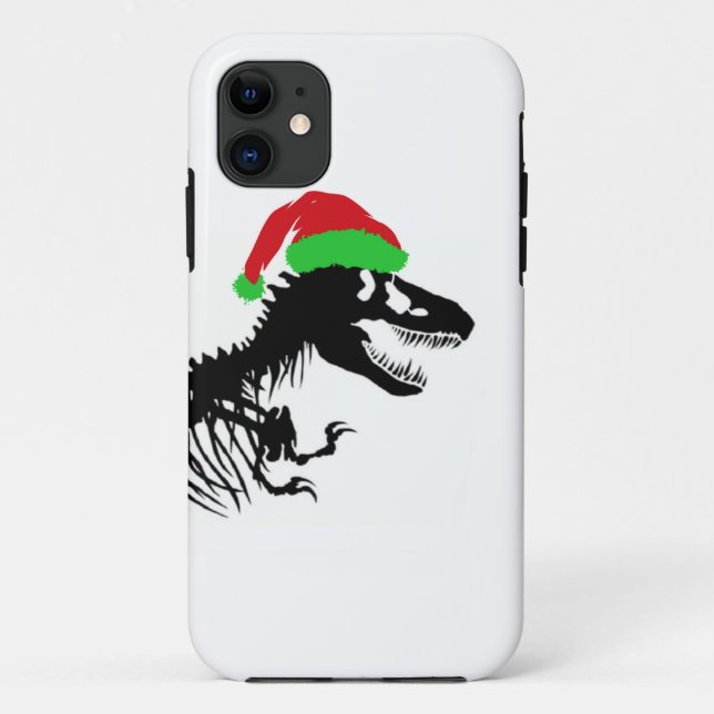 Funda De Case-Mate Para iPhone Christmas T-Rex (Reverso)