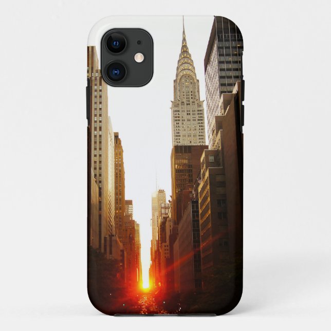 Funda De Case-Mate Para iPhone Chrysler que construye puesta del sol (Reverso)