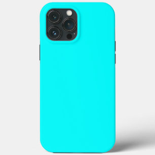 Funda Para iPhone 13 Pro Max Cian de color sólido