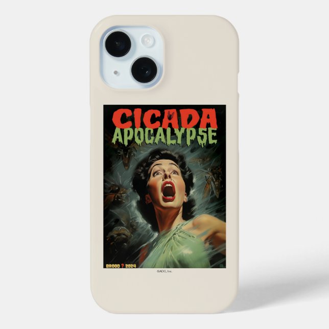 Funda De Case-Mate Para iPhone Cicada Apocalypse 2024 (Reverso )