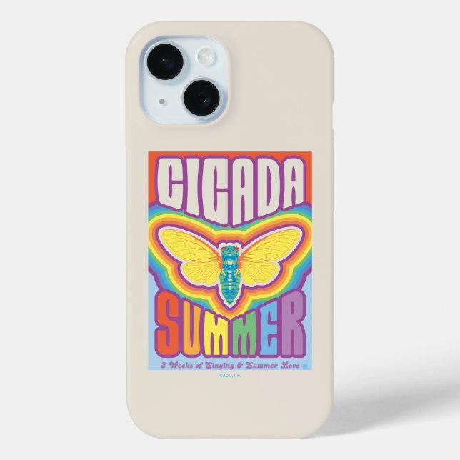 Funda De Case-Mate Para iPhone Cicada Summer Love (Reverso )