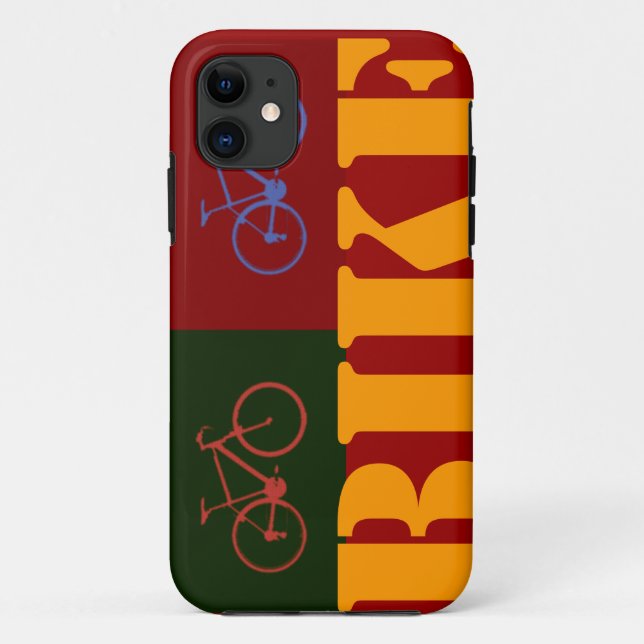 Funda De Case-Mate Para iPhone ciclos/arte en bicicleta (Reverso)