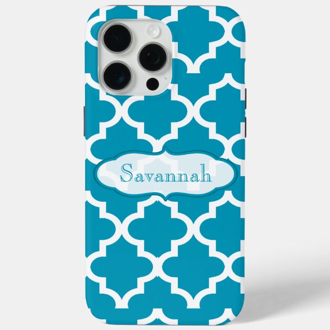 Funda De Case-Mate Para iPhone Cielo azul caribeño Marruecos iPhone personalizado (Reverso )