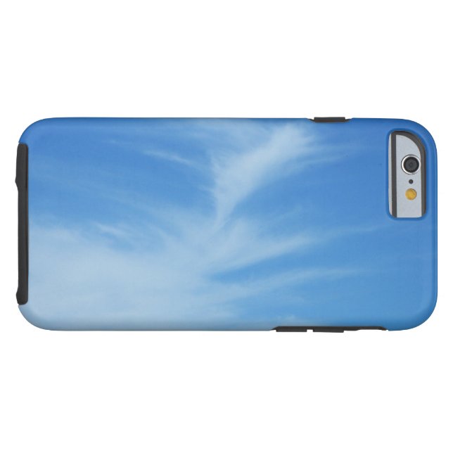 Funda De Case-Mate Para iPhone Cielo azul con nubes blancas resumen foto natural (Reverso Horizontal)