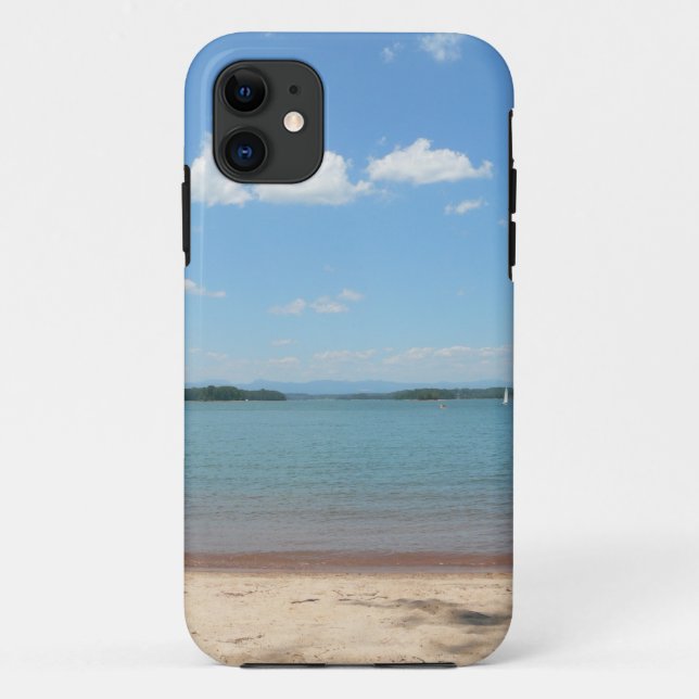 Funda De Case-Mate Para iPhone Cielo azul de la playa (Reverso)