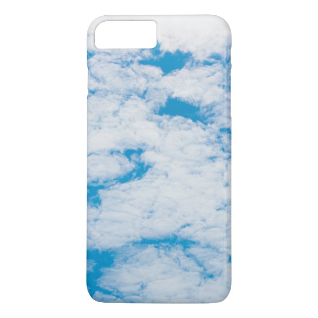 Funda De Case-Mate Para iPhone Cielo azul de las nubes (Reverso)