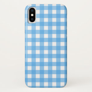 Funda Para iPhone X Cielo azul gingham