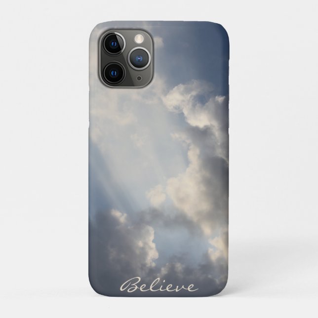 Funda De Case-Mate Para iPhone Cielo azul inspirador (Reverso)