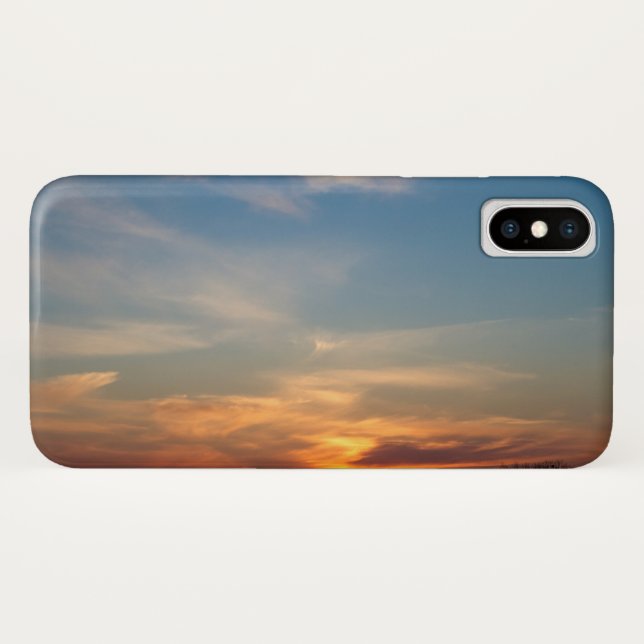 Funda De Case-Mate Para iPhone Cielo de atardecer de invierno (Reverso (horizontal))