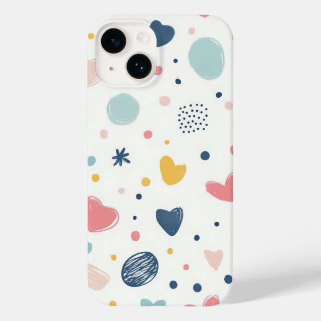 Funda De Case-Mate Para iPhone Cielo de dibujos animados bonito (Reverso )