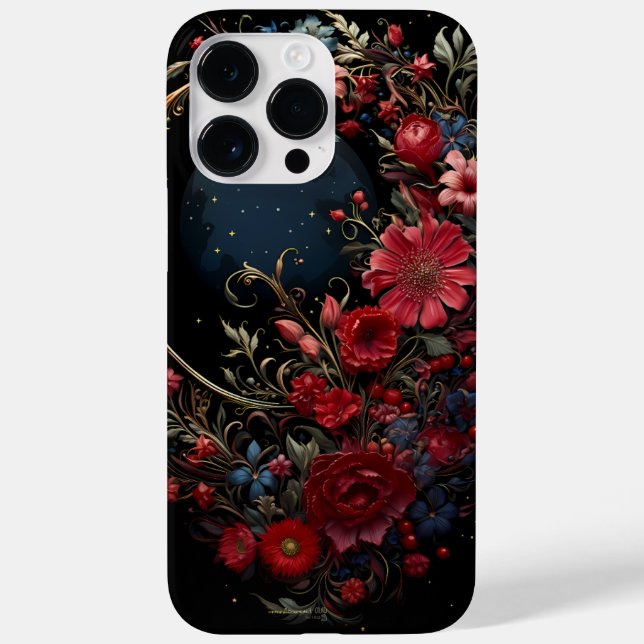Funda De Case-Mate Para iPhone Cielo de medianoche y posiciones rojas (Reverso)