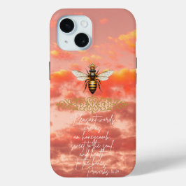 Funda Para iPhone 15 Cielo de puesta de sol religioso inspirador Reina