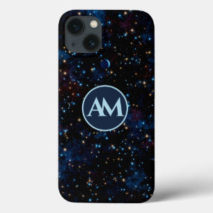 Funda Para iPhone 13 Cielo nocturno con estrellas y planetas personaliz