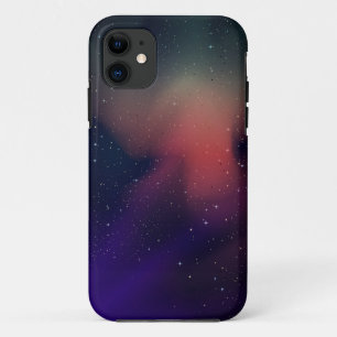 Funda Para iPhone 11 Cielo Nocturno Púrpura Estrellas