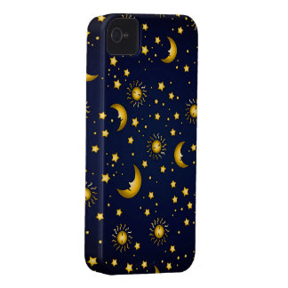 Carcasa Para iPhone 4 Cielo oscuro: Azul marino