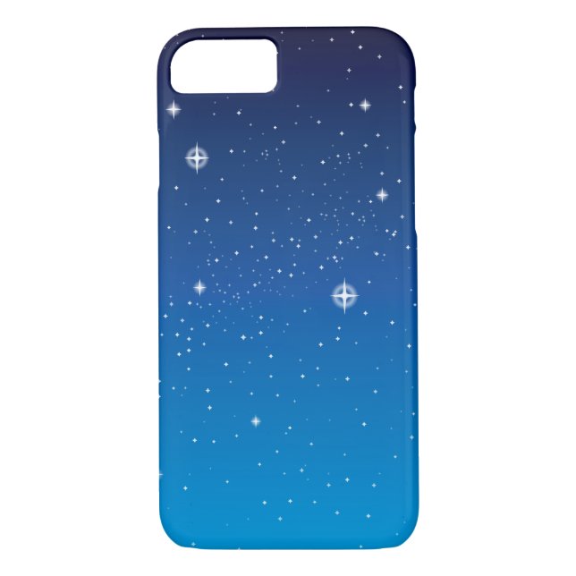 Funda De Case-Mate Para iPhone Cielo Starry azul profundo (Reverso)
