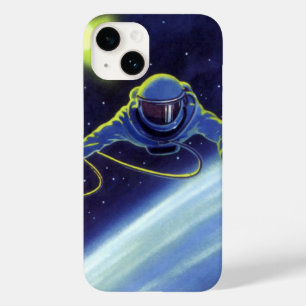 Funda Para iPhone 14 De Case-Mate Ciencia ficción vintage astronauta en caminata esp