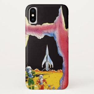 Funda Para iPhone X Ciencia ficción vintage, extranjeros de ciencia fi