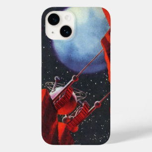 Funda Para iPhone 14 De Case-Mate Ciencia Ficción Vintage, Vehículo Espacial Rover d