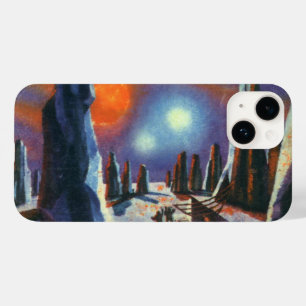 Funda Para iPhone 14 De Case-Mate Ciencia vintage Ficción Planeta extranjero con ext