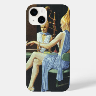 Funda Para iPhone 14 De Case-Mate Ciencia Vintage Ficción Salón De Belleza Spa Manic