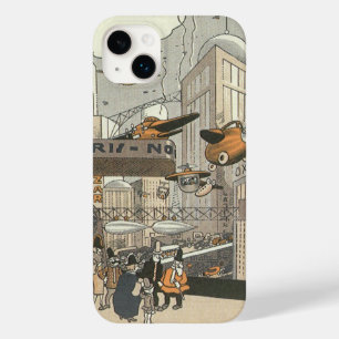 Funda Para iPhone 14 Plus De Case-Mate Ciencia vintage Ficción Urban Paris, Punk de vapor