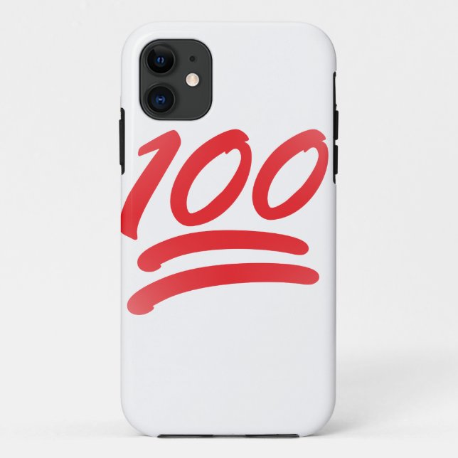 Funda De Case-Mate Para iPhone ciento de emoji (Reverso)