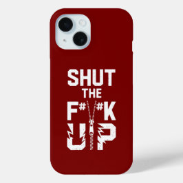 Funda Para iPhone 15 Cierra el Funda F#%K Up Bold Typography iPhone 15