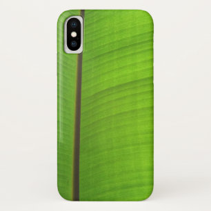 Funda Para iPhone X Cierre de la hoja de plátano