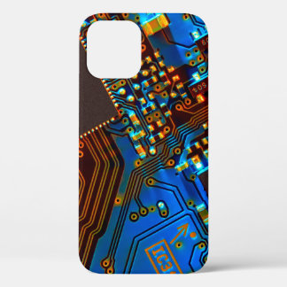 Funda Para iPhone 12 Cierre de la tarjeta de circuitos electrónicos. fo