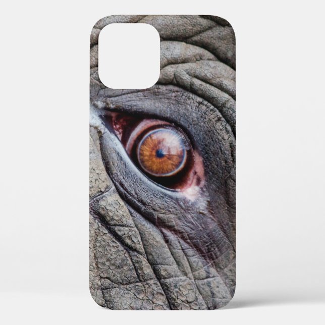Funda De Case-Mate Para iPhone Cierre de los ojos de elefantes animales (Reverso )
