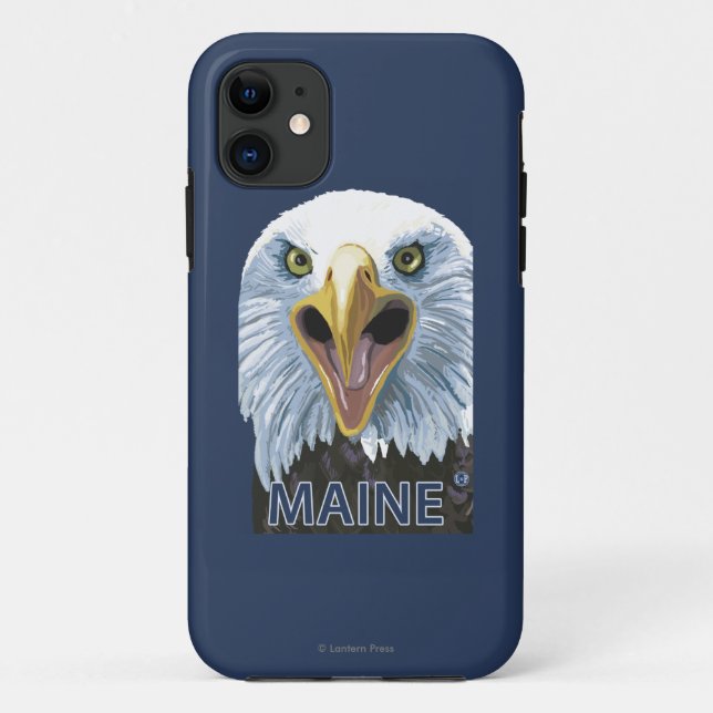 Funda De Case-Mate Para iPhone Cierre de MaineEagle Up (Reverso)