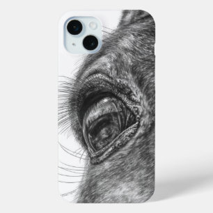 Funda Para iPhone 15 Mini Cierre de reflexión de ojos de caballo