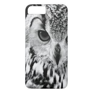 Funda Para iPhone 8 Plus/7 Plus Ciérrese encima del retrato del Eagle-búho