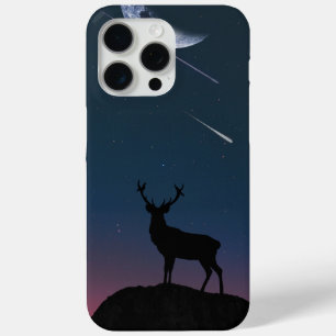 Funda Para iPhone 15 Pro Max ciervo a la luz de la luna