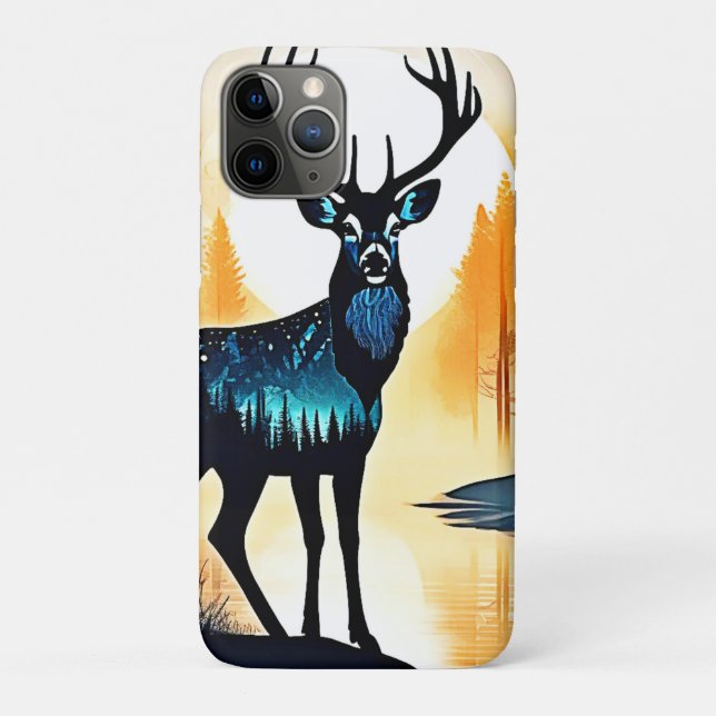 Funda De Case-Mate Para iPhone Ciervo del Bosque Místico (Reverso)