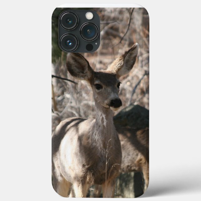 Funda De Case-Mate Para iPhone Ciervo diciendo hola (Reverso )