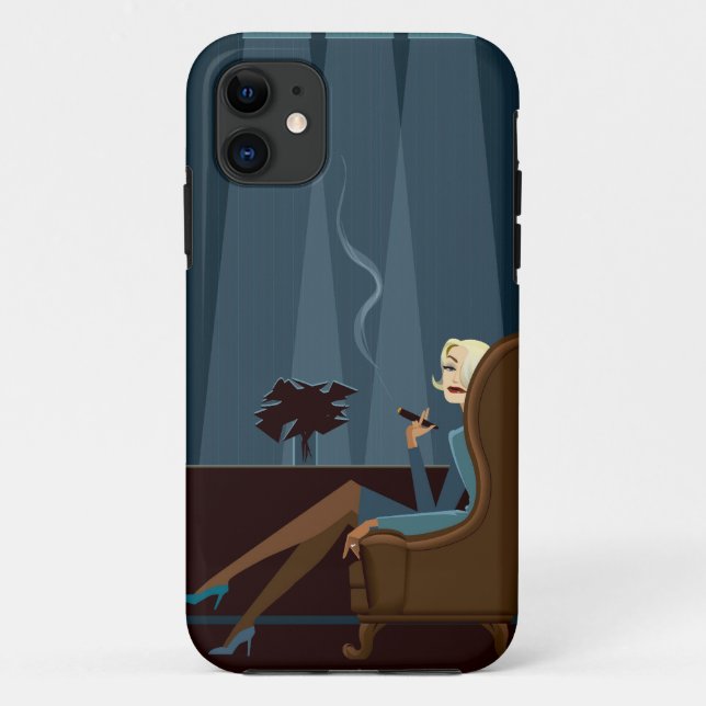 Funda De Case-Mate Para iPhone Cigarro que fuma de la empresaria (Reverso)