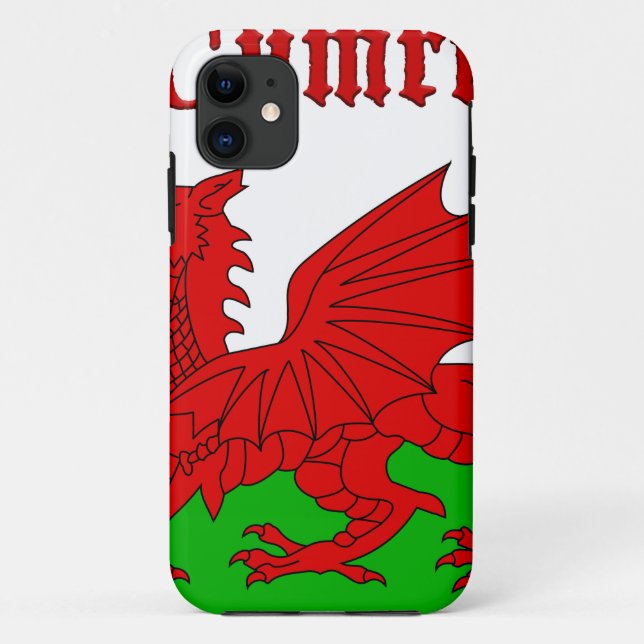 Funda De Case-Mate Para iPhone Cimru de bandera galesa (Reverso)