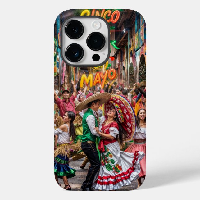 Funda De Case-Mate Para iPhone Cinco de Mayo (Reverso )