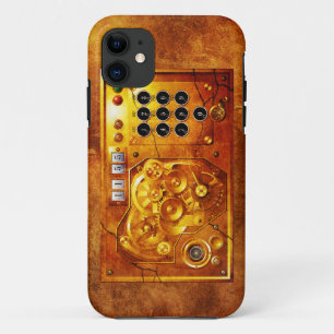 Funda Para iPhone 11 Cinco para las 12 reloj Steampunk Grunge