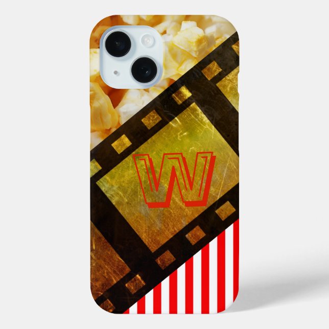 Funda De Case-Mate Para iPhone Cine de palomitas y de carretes de películas de or (Reverso )