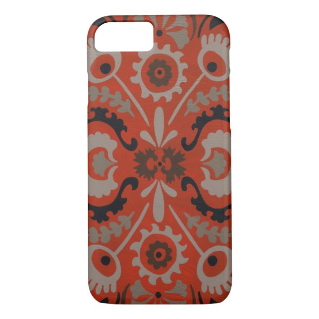 Funda De Case-Mate Para iPhone Cinnabar Suzani I (Reverso)