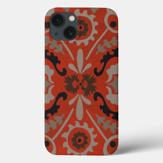 Funda De Case-Mate Para iPhone Cinnabar Suzani I (Reverso)
