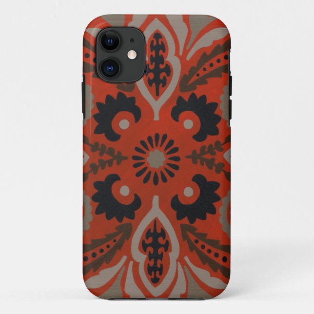 Funda De Case-Mate Para iPhone Cinnabar Suzani II (Reverso)