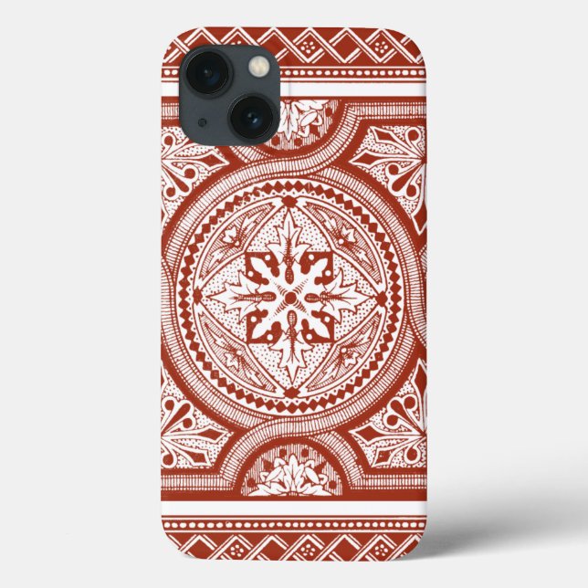 Funda De Case-Mate Para iPhone Cinnabar Woodblock IV (Reverso)