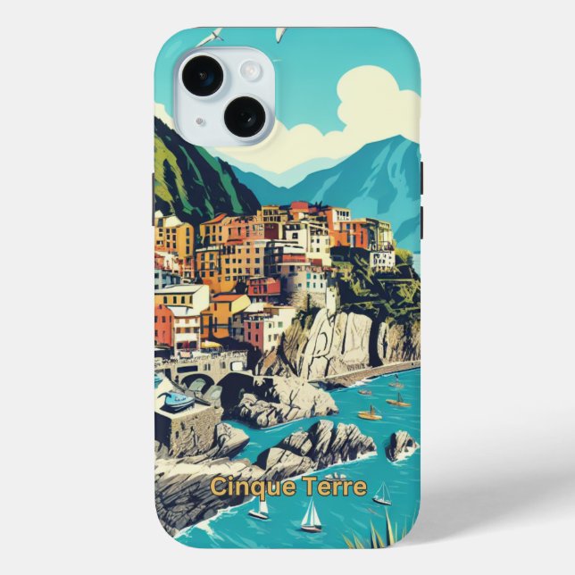 Funda De Case-Mate Para iPhone Cinque Terre Italia, Viajes (Reverso )